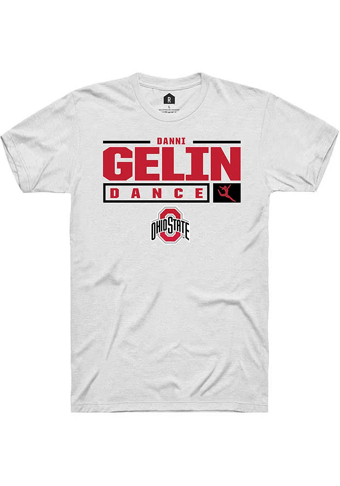 Danni Gelin Ohio State Buckeyes Rally NIL Stacked Box Short Sleeve T Shirt