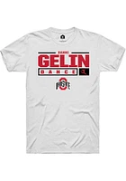 Danni Gelin Ohio State Buckeyes Rally NIL Stacked Box Short Sleeve T Shirt