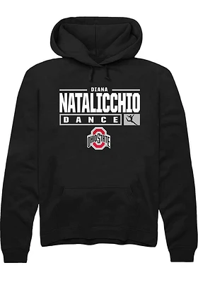 Diana Natalicchio Rally Ohio State Buckeyes Mens NIL Stacked Box Long Sleeve Hoodie