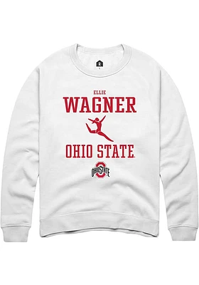 Ellie Wagner Rally Ohio State Buckeyes Mens NIL Sport Icon Long Sleeve Crew Sweatshirt