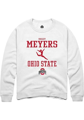 Hailey Meyers Rally Ohio State Buckeyes Mens NIL Sport Icon Long Sleeve Crew Sweatshirt