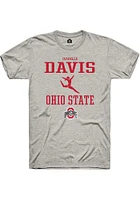 Isabelle Davis  Ohio State Buckeyes Ash Rally NIL Sport Icon Short Sleeve T Shirt