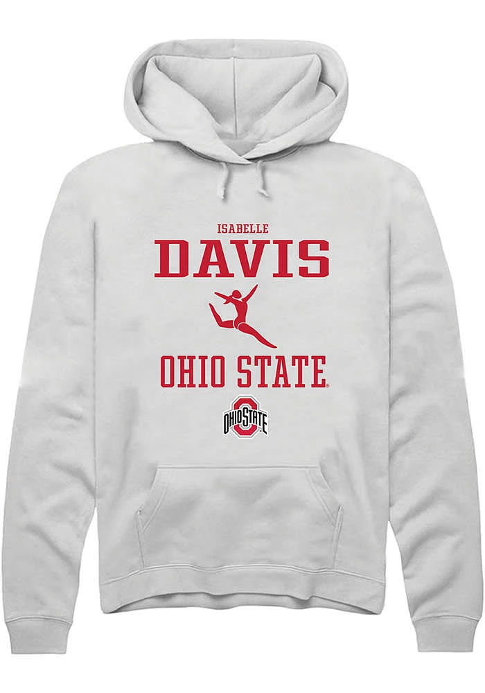 Isabelle Davis Rally Ohio State Buckeyes Mens NIL Sport Icon Long Sleeve Hoodie