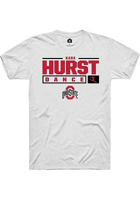 Kara Hurst Ohio State Buckeyes Rally NIL Stacked Box Short Sleeve T Shirt