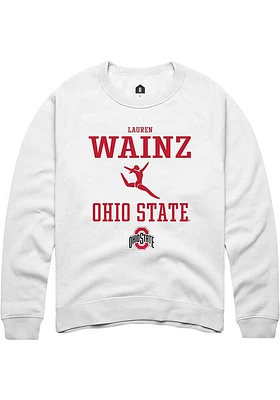 Lauren Wainz Rally Ohio State Buckeyes Mens NIL Sport Icon Long Sleeve Crew Sweatshirt