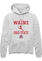 Lauren Wainz Rally Ohio State Buckeyes Mens NIL Sport Icon Long Sleeve Hoodie