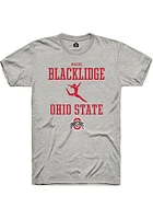 Macie Blacklidge  Ohio State Buckeyes Ash Rally NIL Sport Icon Short Sleeve T Shirt