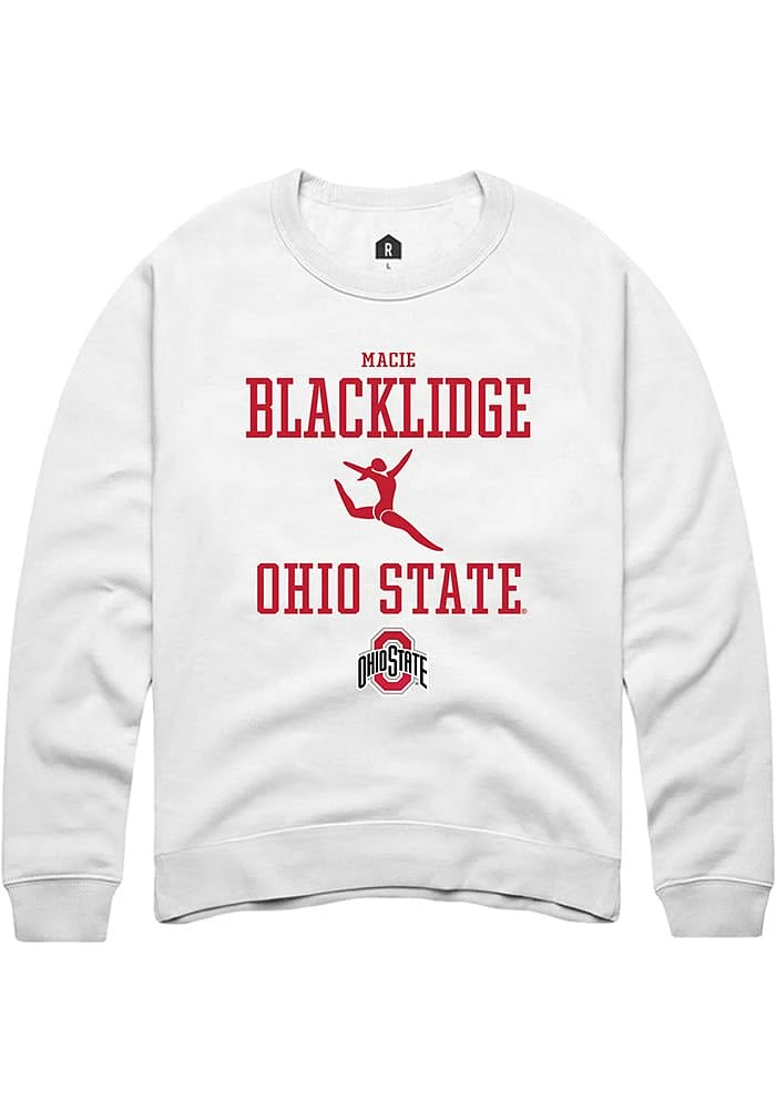 Macie Blacklidge Rally Ohio State Buckeyes Mens NIL Sport Icon Long Sleeve Crew Sweatshirt