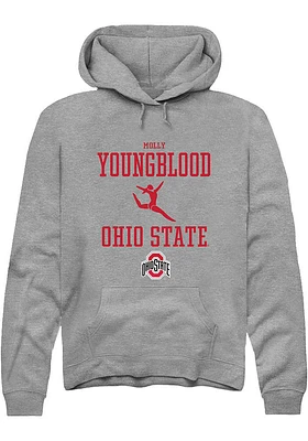 Molly Youngblood  Rally Ohio State Buckeyes Mens Graphite NIL Sport Icon Long Sleeve Hoodie