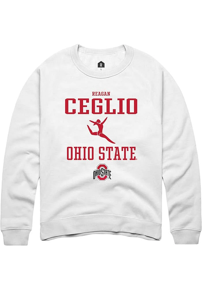 Reagan Ceglio Rally Ohio State Buckeyes Mens NIL Sport Icon Long Sleeve Crew Sweatshirt