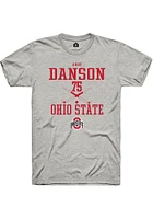 Abby Danson  Ohio State Buckeyes Ash Rally NIL Sport Icon Short Sleeve T Shirt