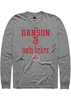 Abby Danson  Ohio State Buckeyes Graphite Rally NIL Sport Icon Long Sleeve T Shirt