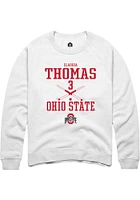 Claudia Thomas Rally Ohio State Buckeyes Mens NIL Sport Icon Long Sleeve Crew Sweatshirt