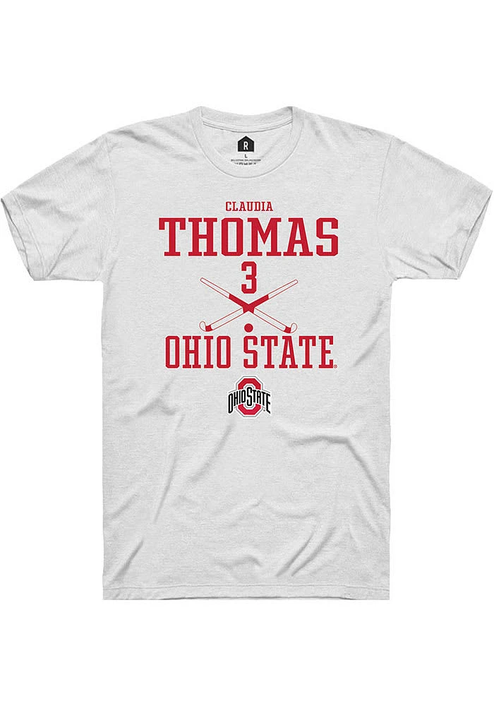 Claudia Thomas Ohio State Buckeyes Rally NIL Sport Icon Short Sleeve T Shirt