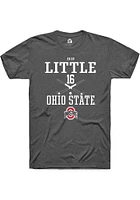 Erin Little  Ohio State Buckeyes Dark Grey Rally NIL Sport Icon Short Sleeve T Shirt