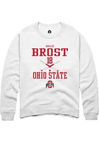 Hallie Brost Rally Ohio State Buckeyes Mens NIL Sport Icon Long Sleeve Crew Sweatshirt