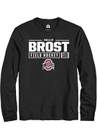 Hallie Brost Ohio State Buckeyes Rally NIL Stacked Box Long Sleeve T Shirt