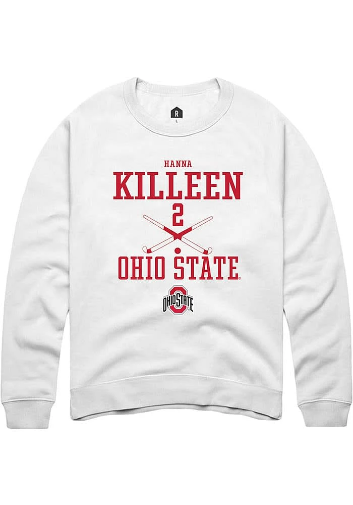 Hanna Killeen Rally Ohio State Buckeyes Mens NIL Sport Icon Long Sleeve Crew Sweatshirt