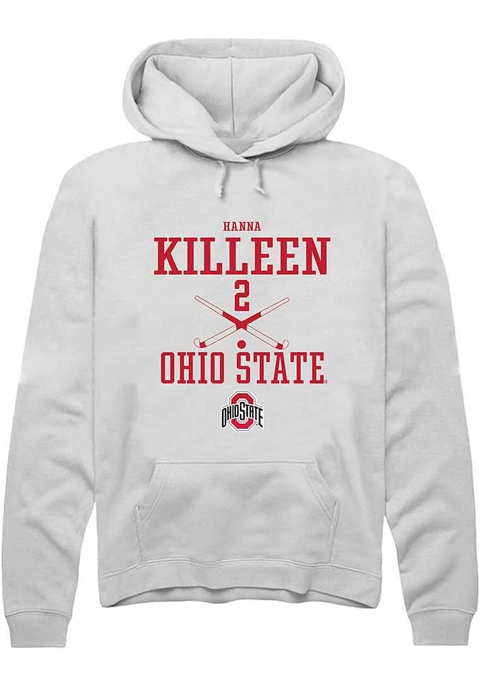 Hanna Killeen Rally Ohio State Buckeyes Mens NIL Sport Icon Long Sleeve Hoodie