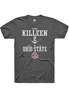 Hanna Killeen  Ohio State Buckeyes Dark Grey Rally NIL Sport Icon Short Sleeve T Shirt