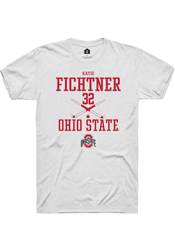 Katie Fichtner Ohio State Buckeyes Rally NIL Sport Icon Short Sleeve T Shirt