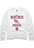 Garrett Hicks Rally Indiana Hoosiers Mens NIL Sport Icon Track Long Sleeve Crew Sweatshirt