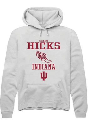 Garrett Hicks Rally Indiana Hoosiers Mens NIL Sport Icon Track Long Sleeve Hoodie