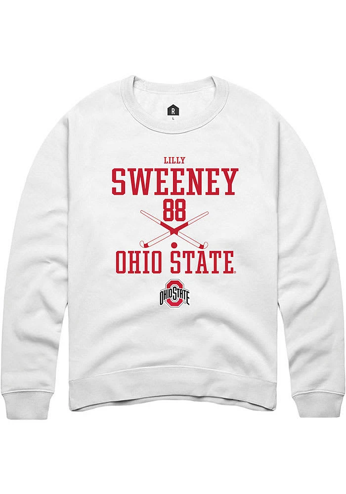 Lilly Sweeney Rally Ohio State Buckeyes Mens NIL Sport Icon Long Sleeve Crew Sweatshirt