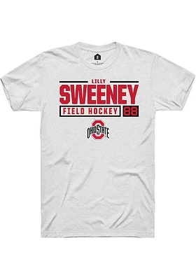 Lilly Sweeney Ohio State Buckeyes Rally NIL Stacked Box Short Sleeve T Shirt