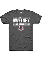 Lilly Sweeney  Ohio State Buckeyes Dark Grey Rally NIL Stacked Box Short Sleeve T Shirt