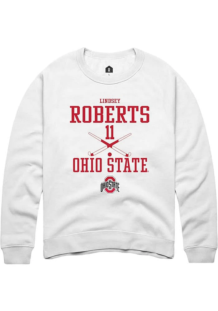 Lindsey Roberts Rally Ohio State Buckeyes Mens NIL Sport Icon Long Sleeve Crew Sweatshirt