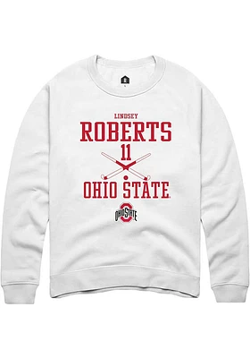 Lindsey Roberts Rally Ohio State Buckeyes Mens NIL Sport Icon Long Sleeve Crew Sweatshirt