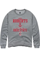 Lindsey Roberts  Rally Ohio State Buckeyes Mens Graphite NIL Sport Icon Long Sleeve Crew Sweatshir..