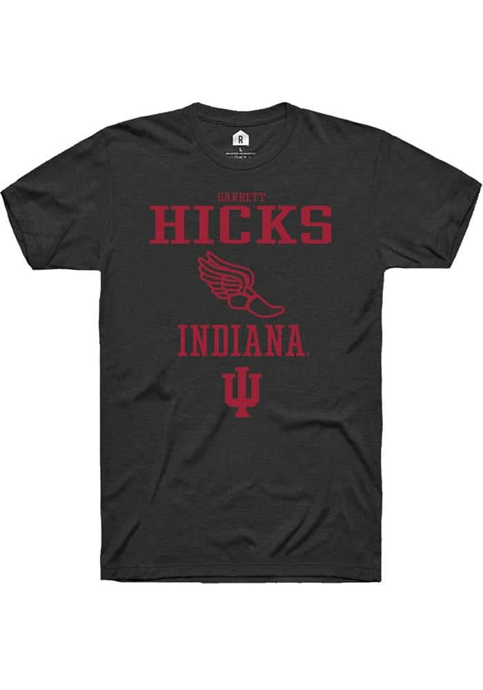 Garrett Hicks Indiana Hoosiers Rally NIL Sport Icon Track Short Sleeve T Shirt