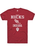 Garrett Hicks  Indiana Hoosiers Red Rally NIL Sport Icon Track Short Sleeve T Shirt