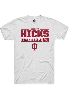 Garrett Hicks Indiana Hoosiers Rally NIL Stacked Box Track Short Sleeve T Shirt