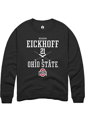 Reagan Eickhoff Rally Ohio State Buckeyes Mens NIL Sport Icon Long Sleeve Crew Sweatshirt