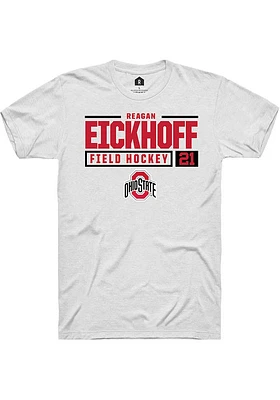 Reagan Eickhoff Ohio State Buckeyes Rally NIL Stacked Box Short Sleeve T Shirt