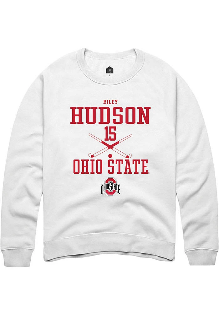 Riley Hudson Rally Ohio State Buckeyes Mens NIL Sport Icon Long Sleeve Crew Sweatshirt