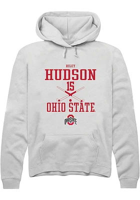 Riley Hudson Rally Ohio State Buckeyes Mens NIL Sport Icon Long Sleeve Hoodie