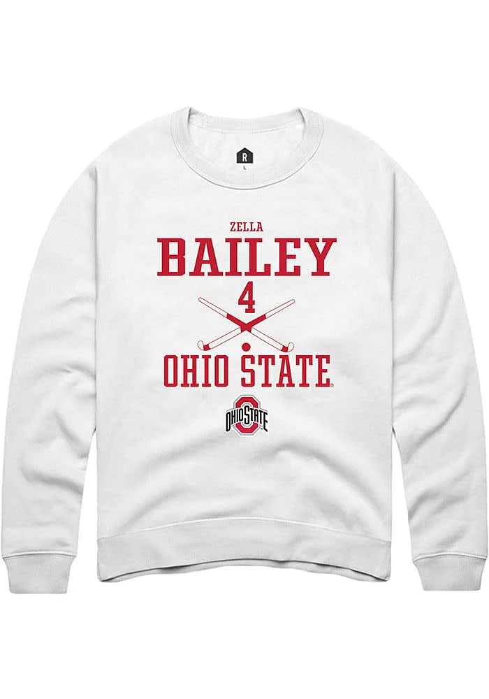 Zella Bailey Rally Ohio State Buckeyes Mens NIL Sport Icon Long Sleeve Crew Sweatshirt