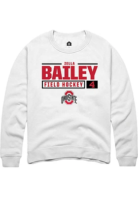 Zella Bailey Rally Ohio State Buckeyes Mens NIL Stacked Box Long Sleeve Crew Sweatshirt