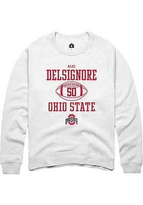 Alec DelSignore Rally Ohio State Buckeyes Mens NIL Sport Icon Long Sleeve Crew Sweatshirt