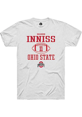 Brandon Inniss Ohio State Buckeyes Rally NIL Sport Icon Short Sleeve T Shirt