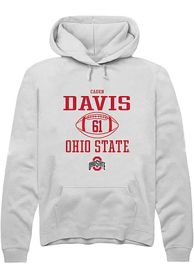 Caden Davis Rally Ohio State Buckeyes Mens NIL Sport Icon Long Sleeve Hoodie