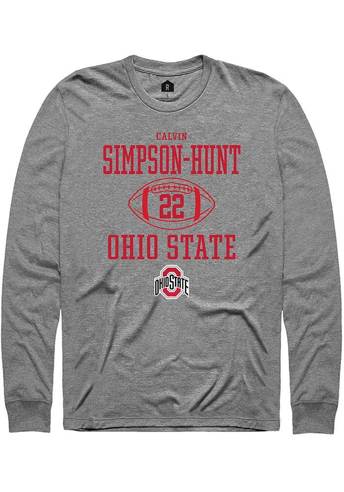 Calvin Simpson-Hunt Ohio State Buckeyes Rally NIL Sport Icon Long Sleeve T Shirt