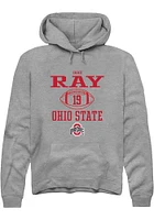 Chad Ray  Rally Ohio State Buckeyes Mens Graphite NIL Sport Icon Long Sleeve Hoodie