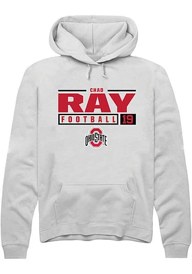 Chad Ray Rally Ohio State Buckeyes Mens NIL Stacked Box Long Sleeve Hoodie