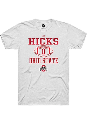 CJ Hicks Ohio State Buckeyes Rally NIL Sport Icon Short Sleeve T Shirt