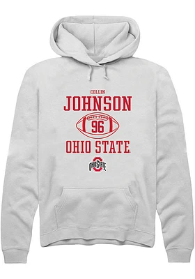 Collin Johnson Rally Ohio State Buckeyes Mens NIL Sport Icon Long Sleeve Hoodie